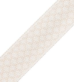 1.75" Le Jardin Silk Border Trimming by Samuel & Sons Snow