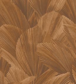 Abstract Leaves Wallpaper by Eijffinger Orange/Copper