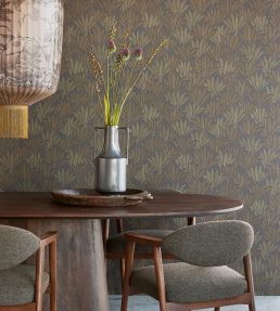 Abstract Palm Wallpaper by Eijffinger Grey/Silver