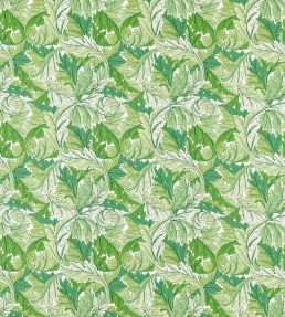 Acanthus Fabric by Morris & Co Leaf Green
