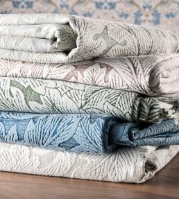 Acanthus Weave Fabric by Clarke & Clarke Ivory