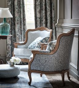 Ada Fabric by Clarke & Clarke Charcoal