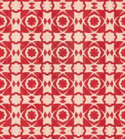 Aegean Tiles Wallpaper by MINDTHEGAP Red