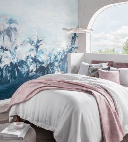 Alberi Mural by Clarke & Clarke Midnight/Linen Banner