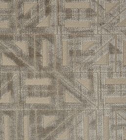 Miter Velvet Fabric by Aldeco Greige
