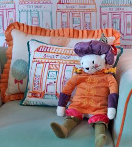 Kermesse Shops Fabric by Aldeco Happy Party
