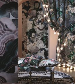 Algae Bloom Fabric by Christian Lacroix Graphite