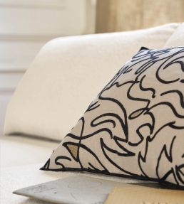 Anamorphose Fabric by Casamance Blanc