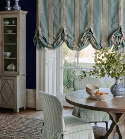 Andorra Stripe Fabric by Colefax and Fowler Beige