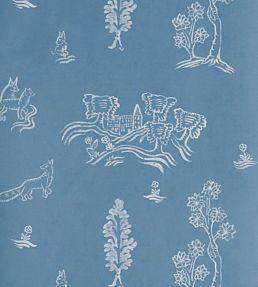 Wychwood Wallpaper by Andrew Martin Happy Blue