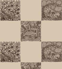 Animal Check Wallpaper by Josephine Munsey Chimney/Cromwell Stone
