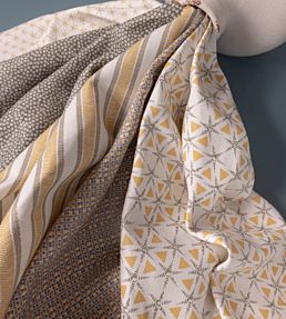 Anise Fabric by Juliet Travers Ochre