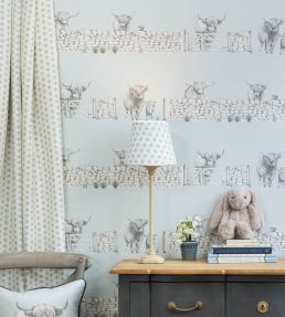 Anise Fabric by Juliet Travers Teal