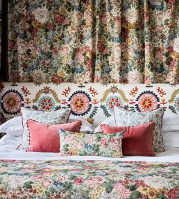 Annabels Suzani Fabric by Sanderson Sapphire/Ruby