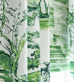 Kyoto Fabric by Anna French Emerald Green