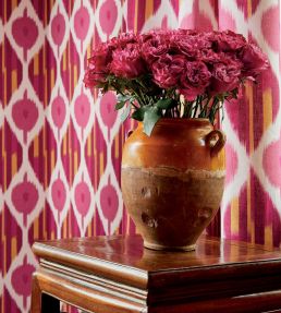 Kimono Wallpaper by Anna French Eggplant