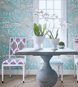 Tree House Wallpaper by Anna French Robin's Egg