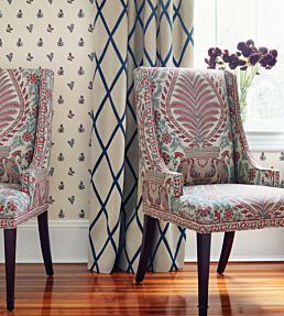 Palampore Fabric by Anna French Grey
