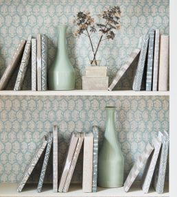 Gada Paisley Wallpaper by Anna French Navy