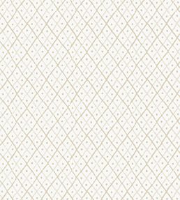 Mini Trellis Wallpaper by Anna French Beige