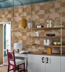Annees 30 Wallpaper by Casamance Vert De Gris