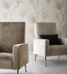Anthology Peninsula Palm Wallpaper by Harlequin Parchment