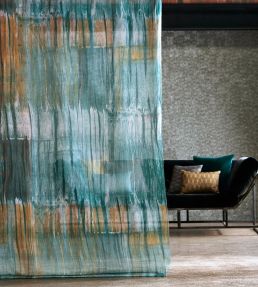 Anthology Yuti Fabric by Harlequin Emerald/Saffron/Stone