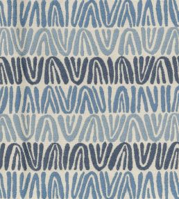 Appledore Fabric by Nina Campbell Indigo/Blue