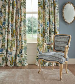 Appledore Fabric by Nina Campbell Green/Turquoise