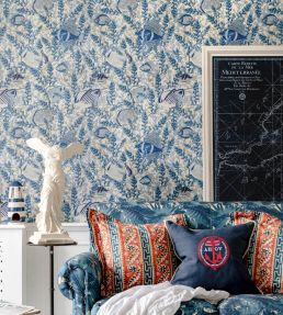 Aquarium Wallpaper by MINDTHEGAP Indigo