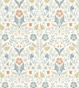 Archibald Wallpaper by Casadeco Bleu Givre