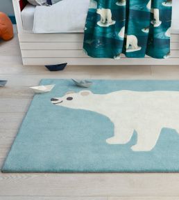 Villa Nova Arctic Bear rug Blue RG2028-105150 Blue