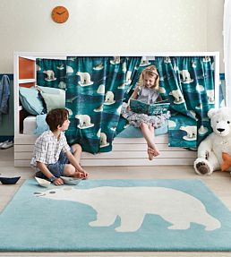 Villa Nova Arctic Bear rug Blue RG2028-105150 Blue