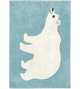 Villa Nova Arctic Bear rug Blue RG2028-105150 Blue