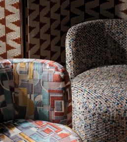 Cavalli Fabric by Osborne & Little Marmalade/Ecru