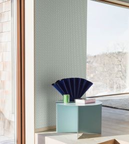 Ypsilon Wallpaper by Borastapeter Copper Green
