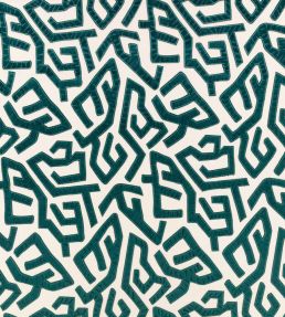 Arp Fabric by Zinc Cerulean