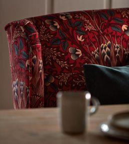 Artichoke Velvet Fabric by Morris & Co Tump
