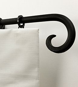 Wrought Iron 16mm Metal Black Curl SL161/100 100cm Standard bracket 10 Black