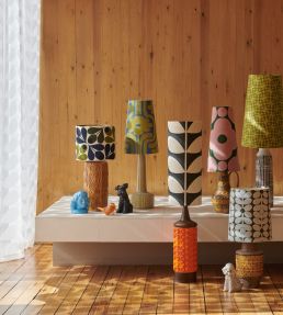 Sheer Giant Stem Fabric by Orla Kiely White