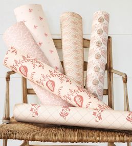 Ashling Wallpaper by Colefax and Fowler Raspberry