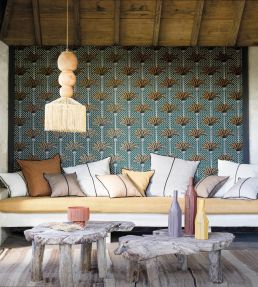 Atlas Wallpaper by Casamance Bois De Rose