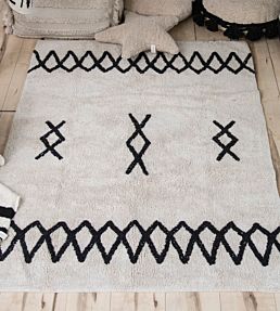 Atlas Rug by Lorena Canals Natural-Black