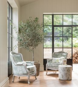 Audette Fabric by Clarke & Clarke Pewter