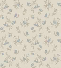 Auguste Wallpaper by Farrow & Ball Light Blue / Bone