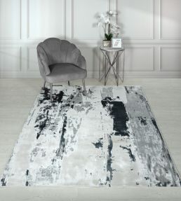Asiatic Aurora Quartz rug Charcoal AU05-80150 Charcoal