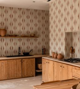 Azilal Embroidery Wallpaper by Coordonne Clay