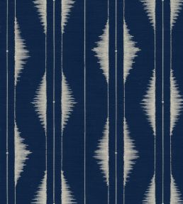 Azilal Embroidery Wallpaper by Coordonne Ultramarine