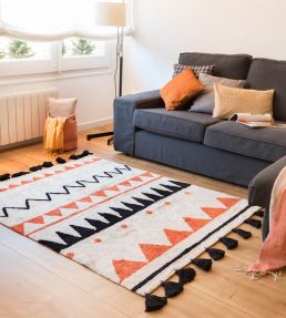 Azteca Rug by Lorena Canals Natural-Terracota