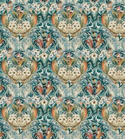 Baby Rostherne Fabric by Arley House Aqua
